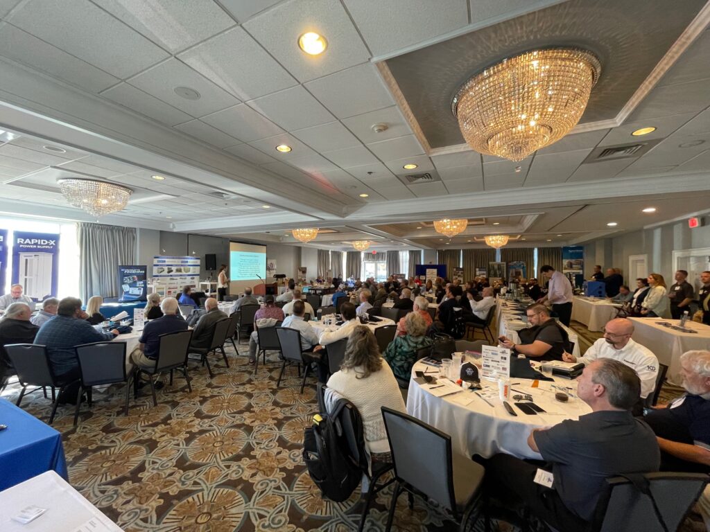 A full ballroom at the regional conference